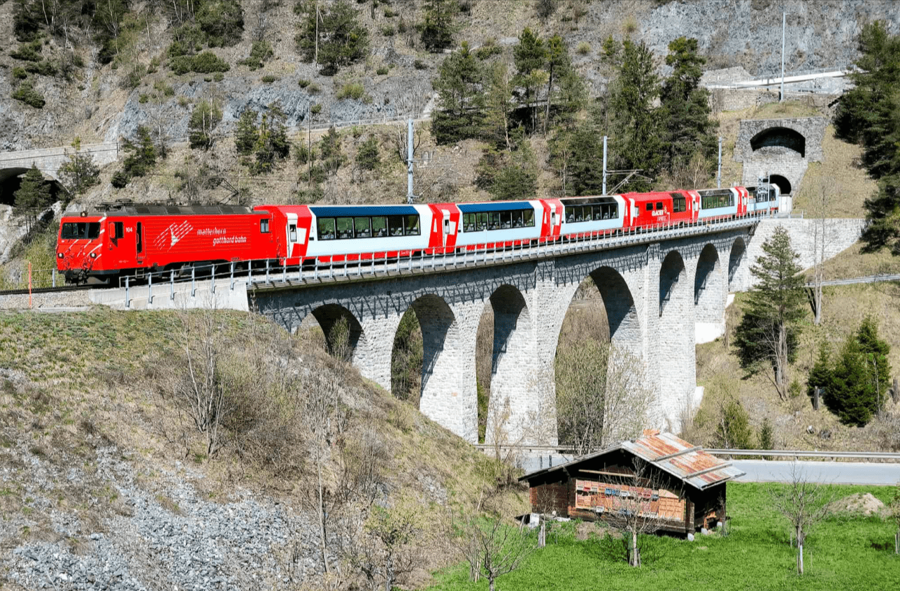 Riding the Glacier Express from Chur to Zermatt: A Panoramic Train Journey Through the Swiss Alps